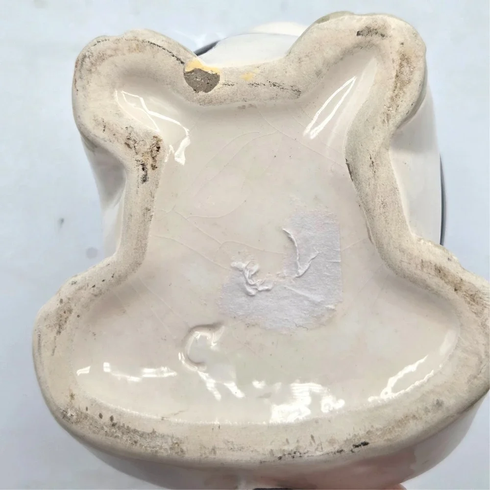 Ceramic Cow Creamer Black and White Holstein Country Vintage - Picture 5 of 5